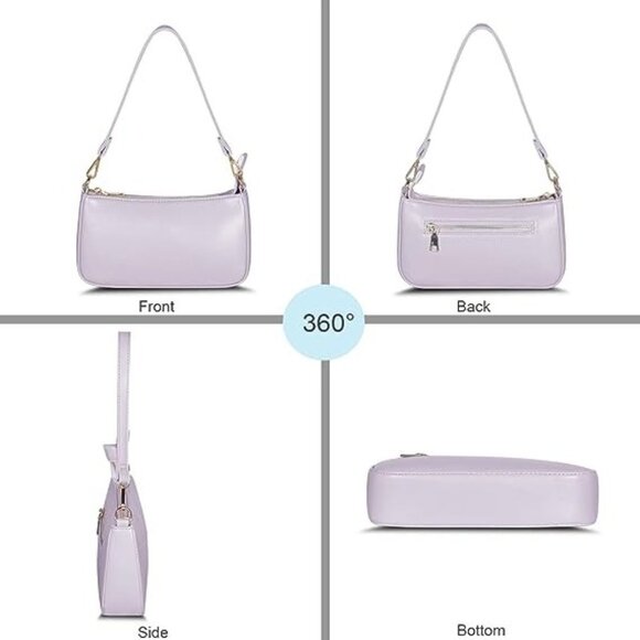 NWT NIUEIMEE ZHOU Shoulder Or Clutch Bag for Women Color Purple‎ - Picture 2 of 10